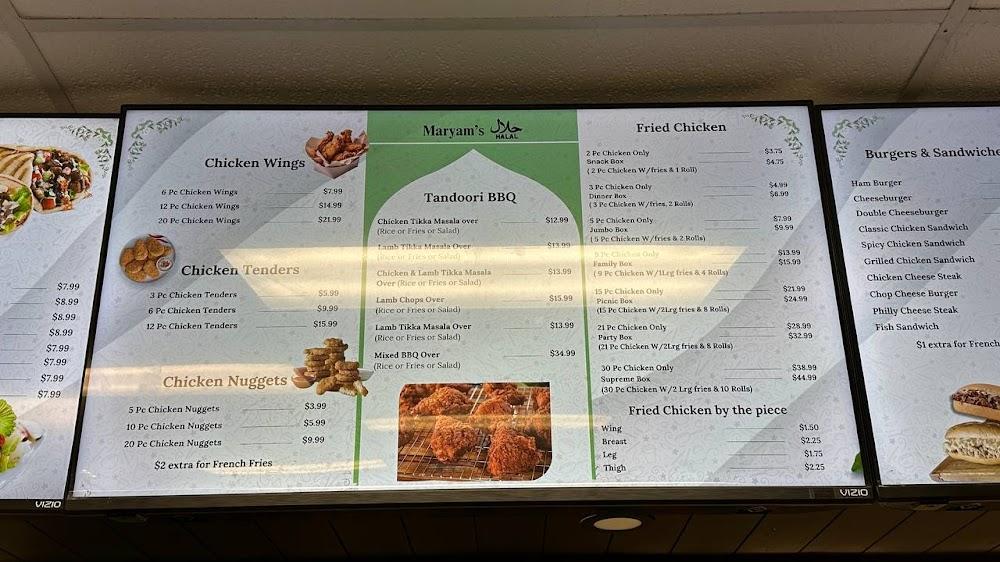 Maryams Halal Taste of New York Menu image 3